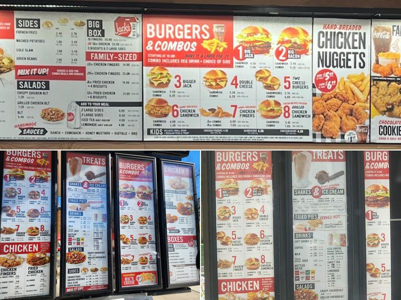 Jack's Menu