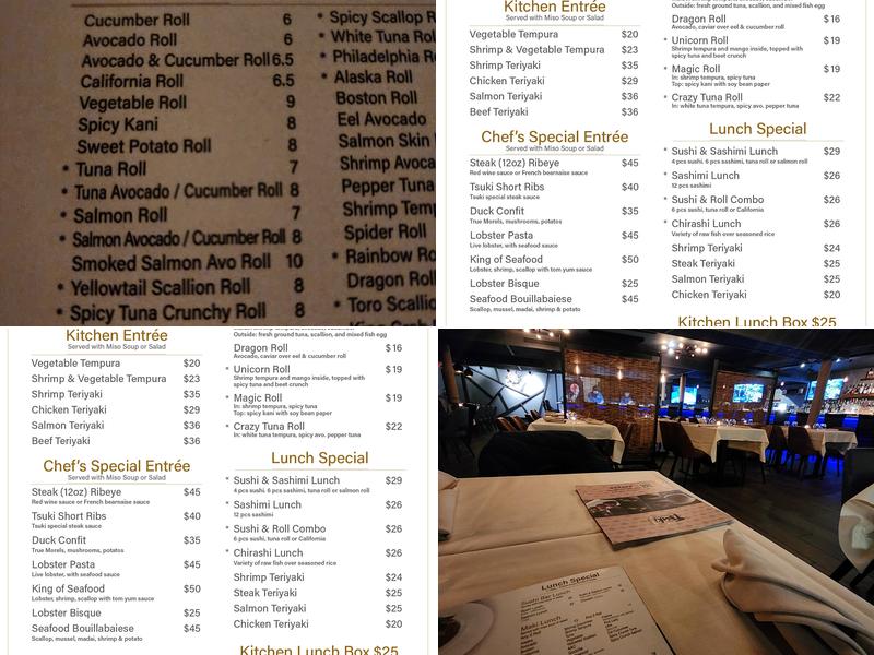 Tsuki Sushi Menu