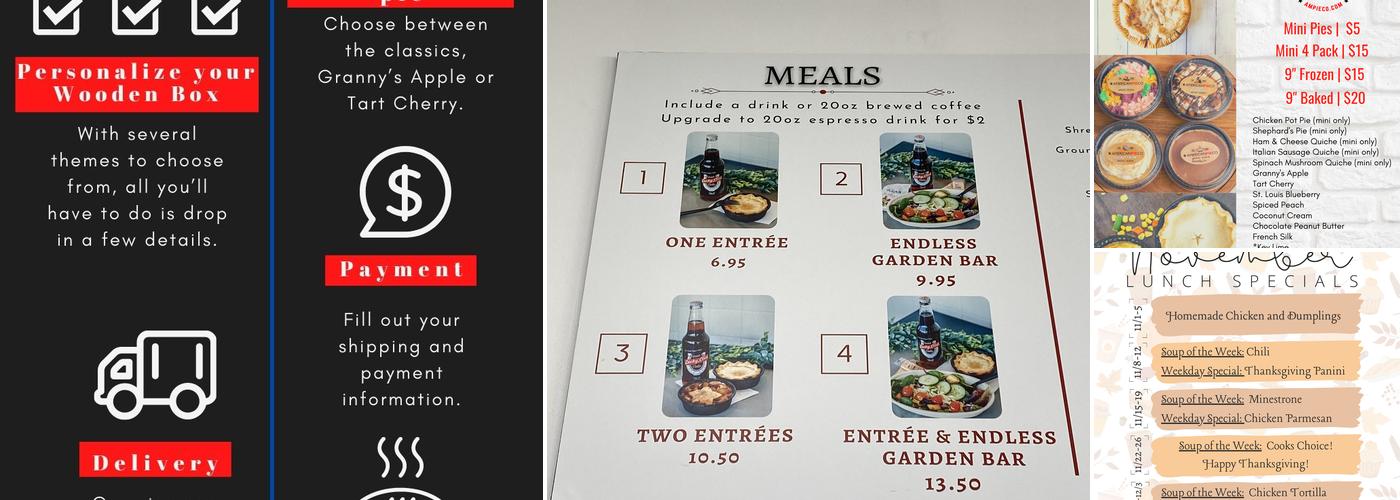 American Pie Co. Menu