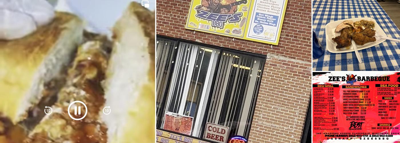 Zee’s Barbeque Menu