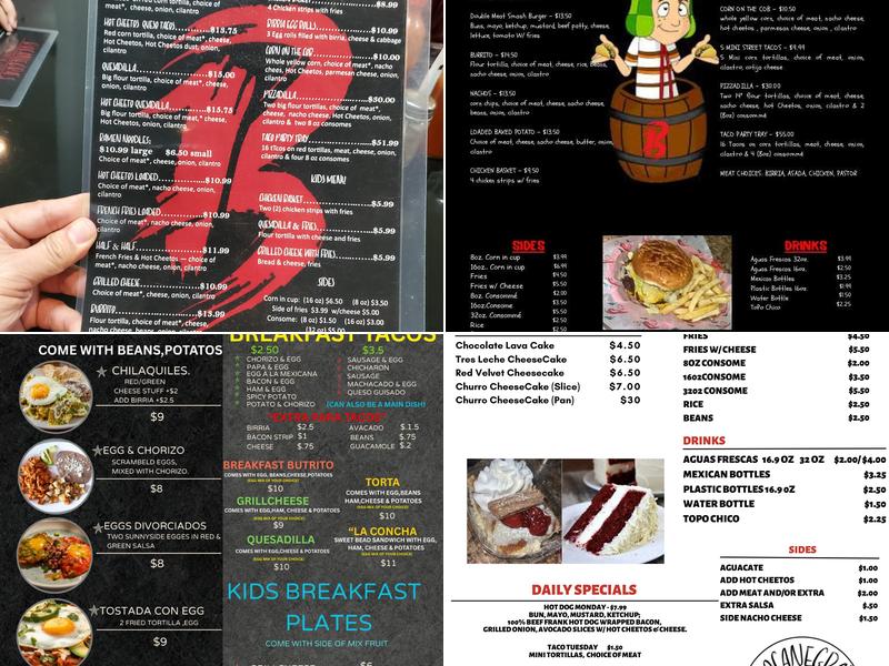 BOCANEGRA’S KITCHEN Menu