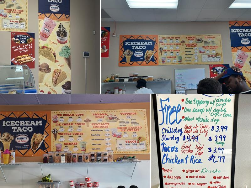 IceCream Taco Menu