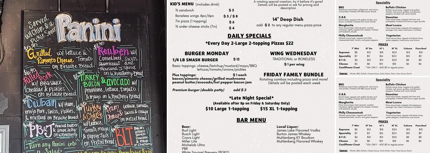 The Filling Station RKY Menu