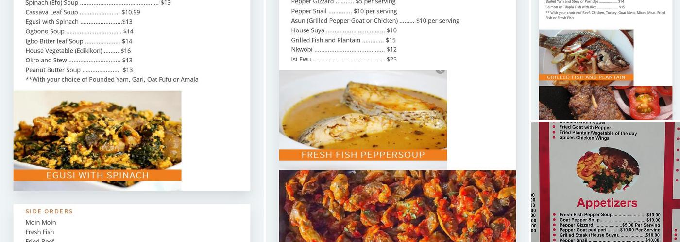 jolly restaurant Menu