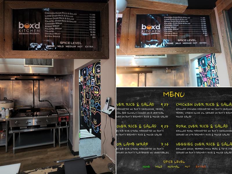 Box'd Kitchen Menu
