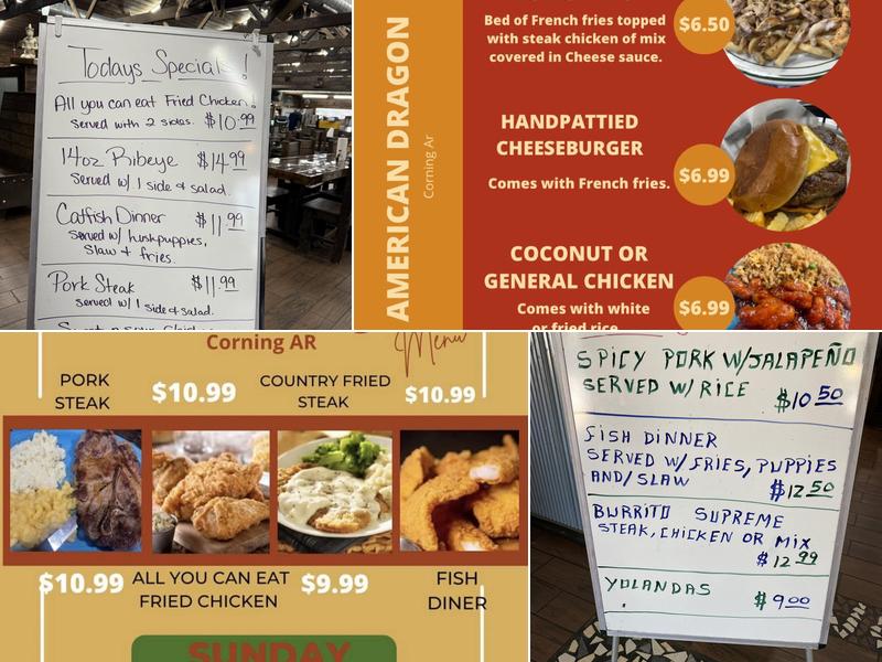 American Dragon Menu