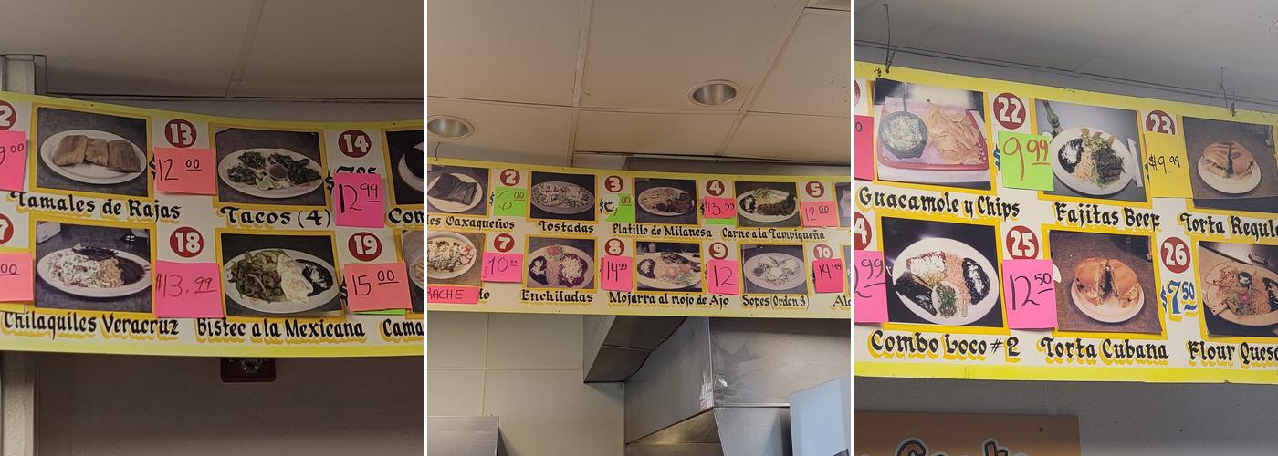 Chaska my love restaurante . Menu