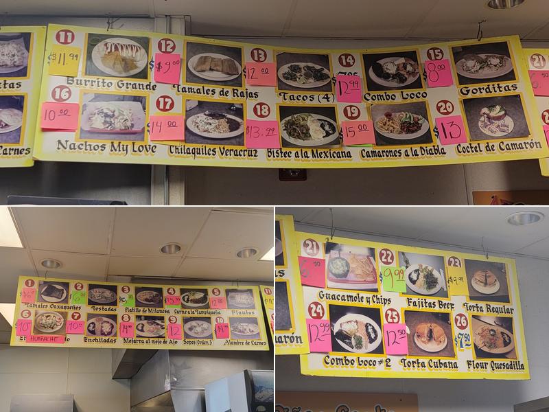 Chaska my love restaurante . Menu