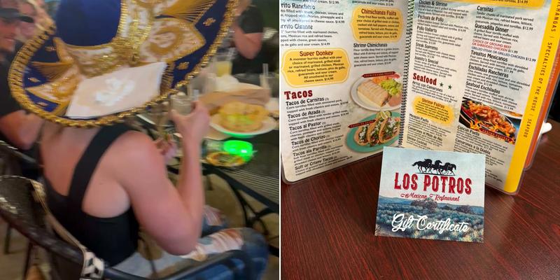 Los Potros Menu