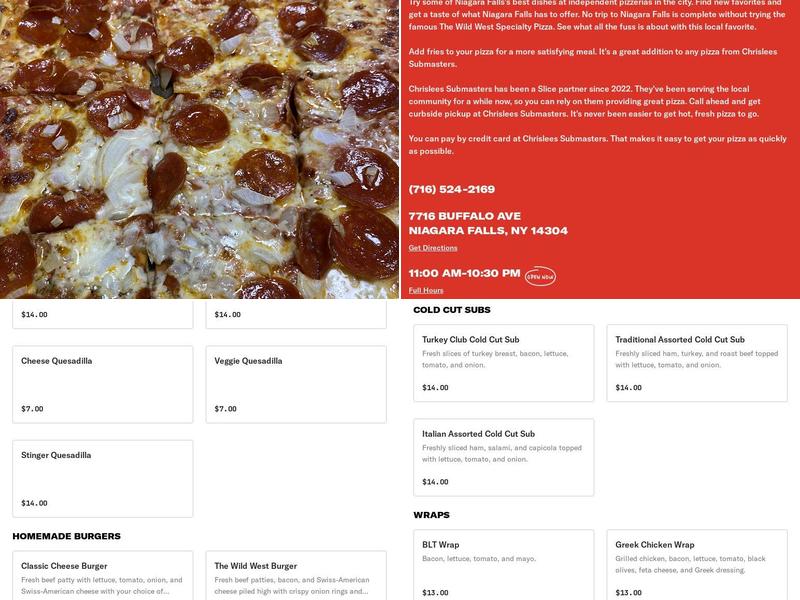 Chrislees submasters Menu