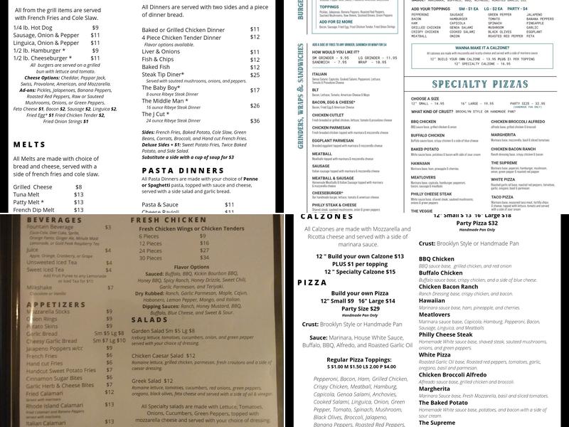 Chew and Brew Bar and Grill Menu