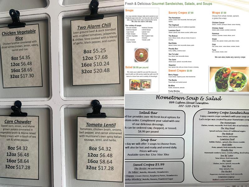 Hometown Soup & Salad Menu