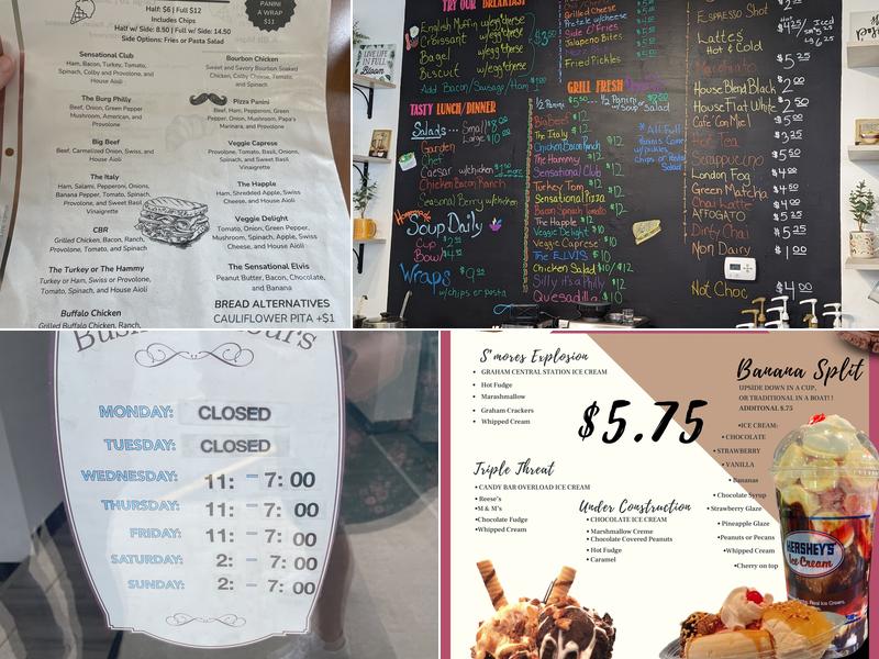 Sensational Scoops Menu