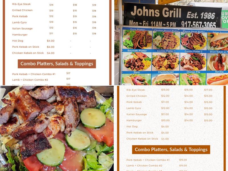 John’s Grill Menu