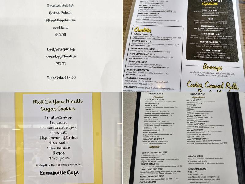 Schatzi's Menu