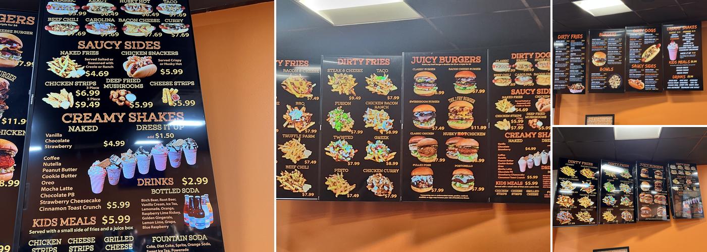 Jefferson Fry Company Menu