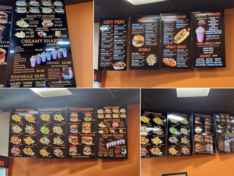 Jefferson Fry Company Menu