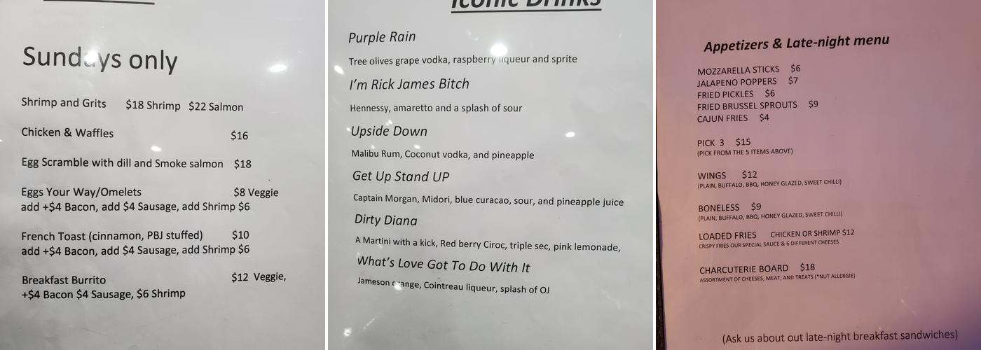 Marlee's Bar & Grill Menu