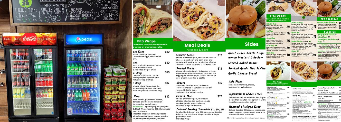 The Rusty Pine Menu