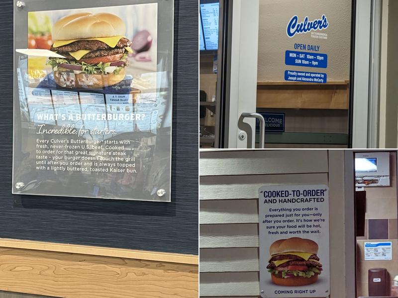 Culver’s Menu