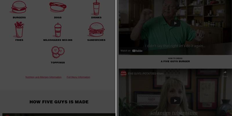 Five Guys Menu