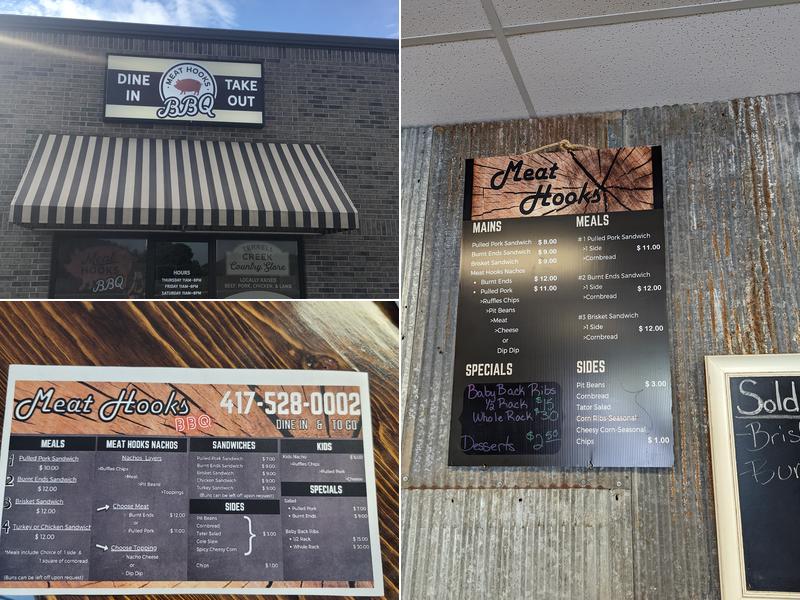 Meat Hooks BBQ Menu