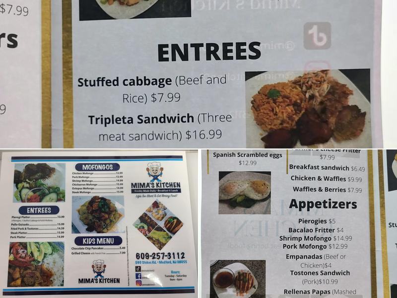 Mima’s Kitchen Menu