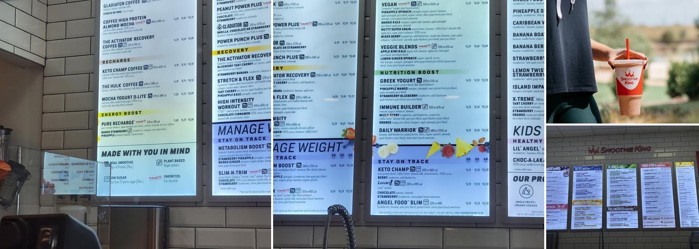 Smoothie King Menu
