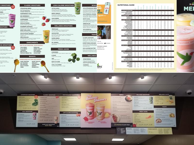 Robeks Fresh Juices & Smoothies Menu