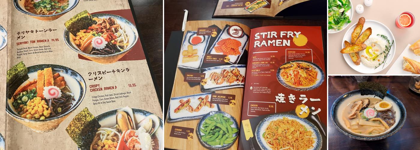 Ichiddo ramen Menu