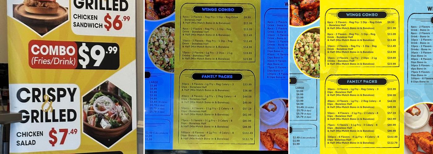 Wings.Com Menu