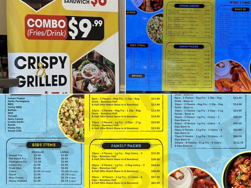 Wings.Com Menu