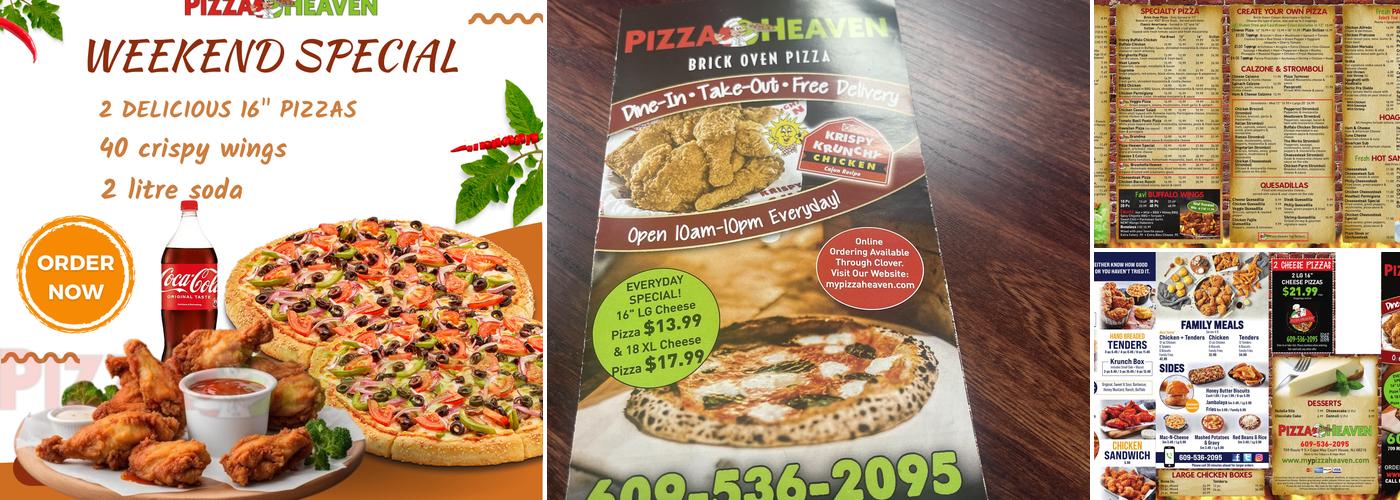 Pizza in Cape May - Pizza Heaven Menu