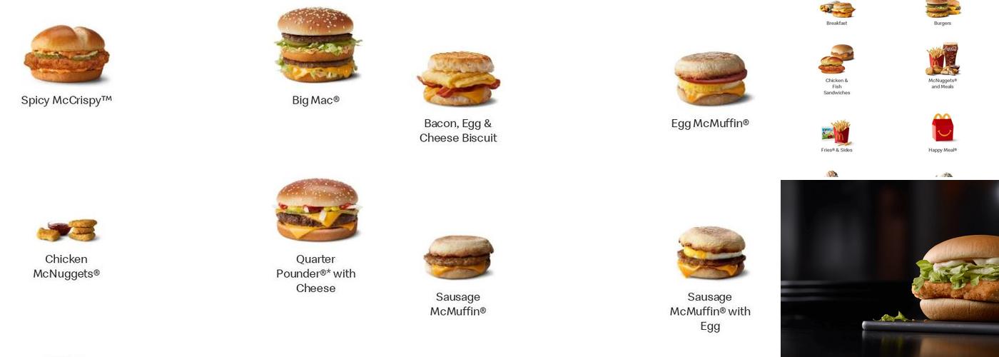 McDonald's Menu