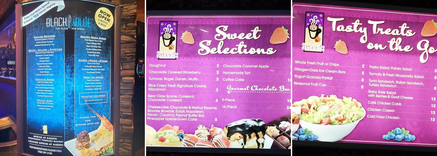Sweets Menu