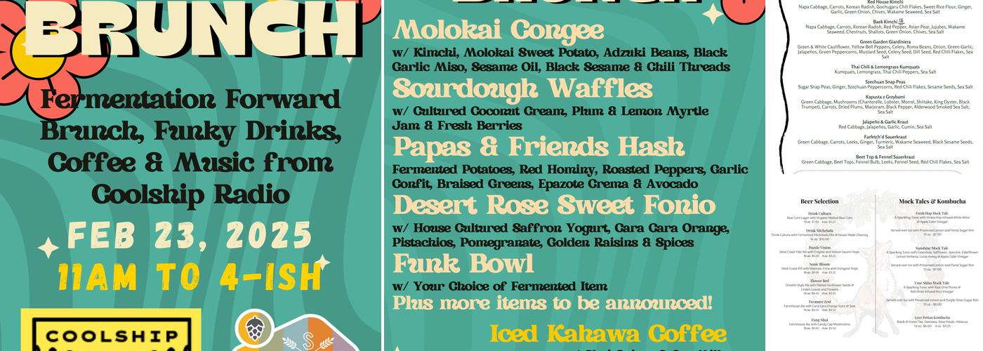 Fox Tale Fermentation Project Menu