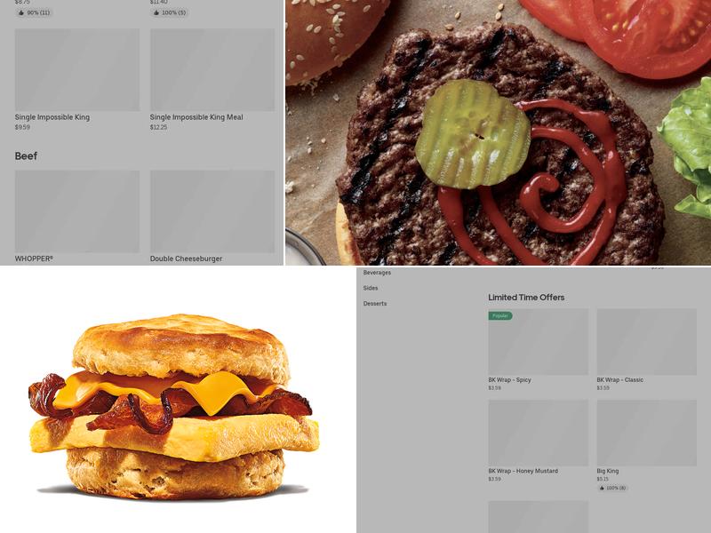 Burger King Menu
