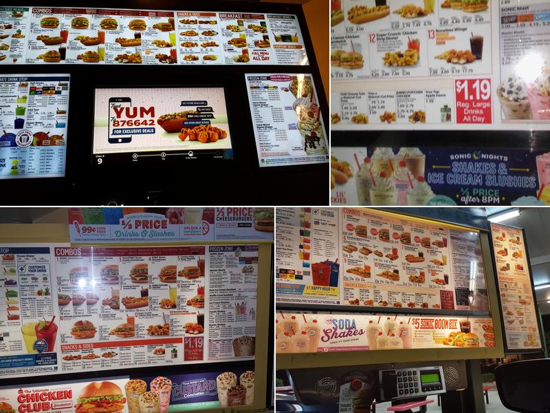 Sonic Drive-In Menu