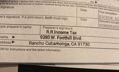 R&R Income Tax Rancho Cucamonga