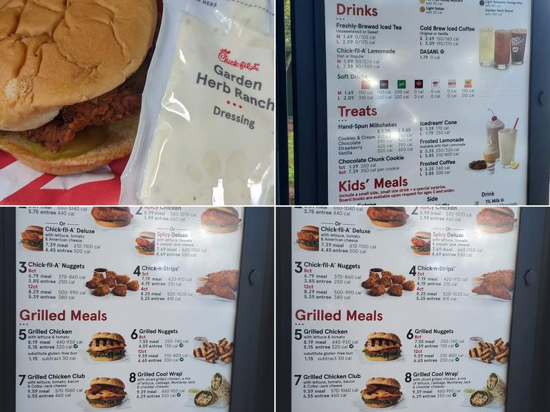 Chick-fil-A Menu