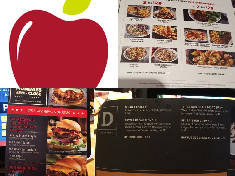 Applebee's Grill + Bar Menu