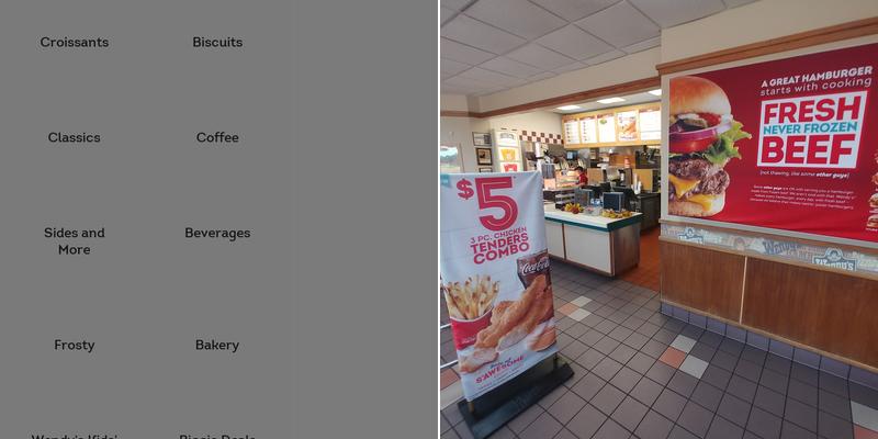 Wendy's Menu