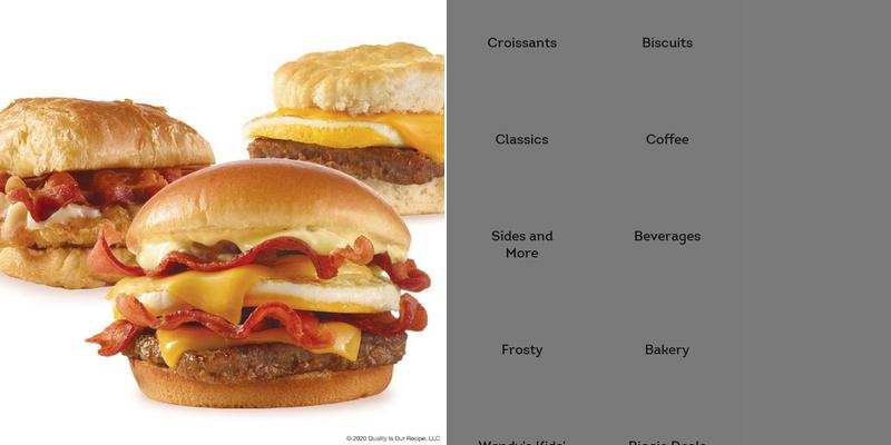 Wendy's Menu