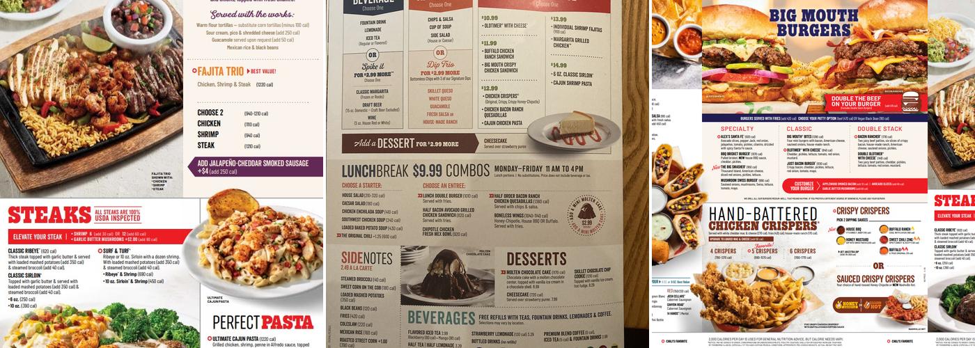 Chili's Grill & Bar Menu