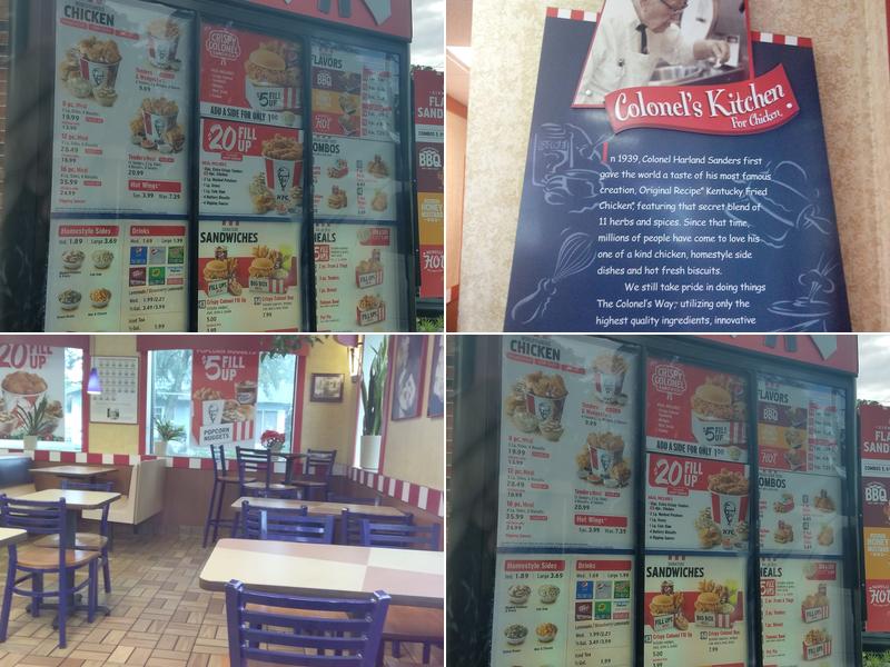 KFC Menu