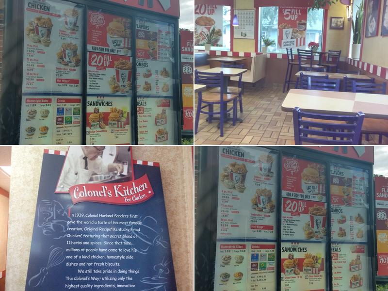 KFC Menu