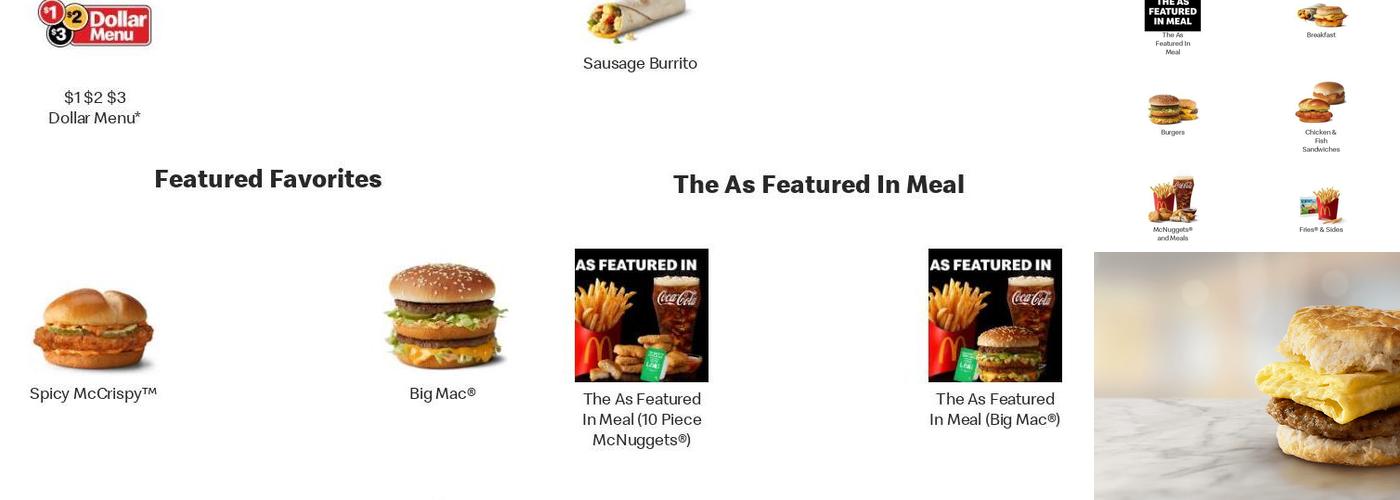 McDonald's Menu