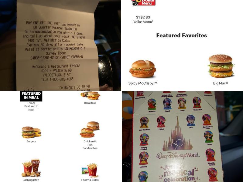 McDonald's Menu