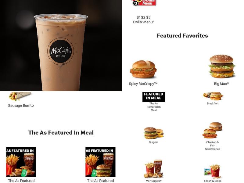 McDonald's Menu