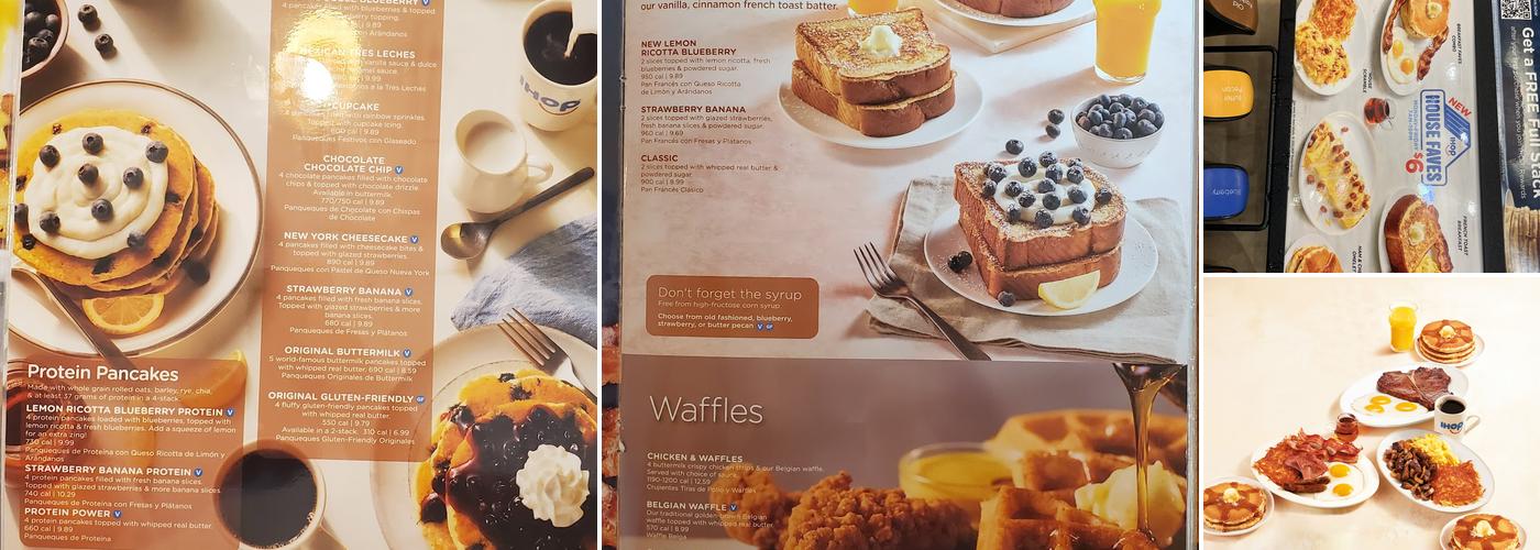 IHOP Menu